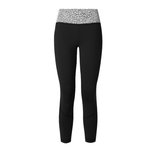 Lululemon Pace Rival Crop in Black/Miss Mosaic Black Sz 4 - Picture 16 of 16